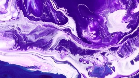 Fluid art drawing video, abstract acryl texture with colorful waves. Liquid Stock Footage 150910532