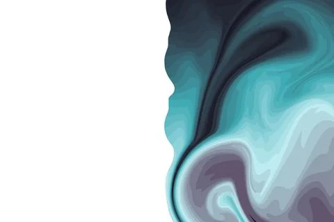 Fluid art. Modern artwork background. Mixture of acrylic paints. Abstract liquid Stock Illustration