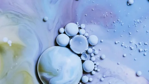 Fluid art. Paint reacts creating an abstract swirl. Stock Footage 120696060