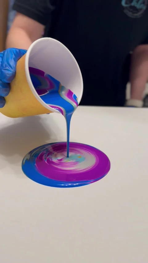 Fluid Art Pour Stock Footage 250108888