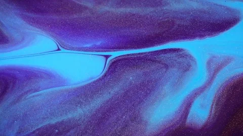 Fluid art slow motion. Abstract acrylic texture artwork. Fluid painting effect Stock Footage 124184104