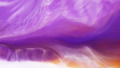 Fluid art slow motion. Abstract acrylic texture artwork. Fluid painting effect Stock Footage 125617549