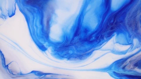 Fluid art slow motion. Abstract acrylic texture artwork. Fluid painting effect Stock Footage 125694401