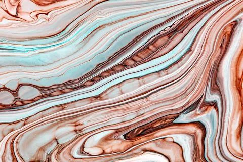Fluid art texture. Abstract backdrop with swirling paint effect. Liquid acrylic Stock Illustration