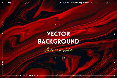 Fluid art texture. Abstract backdrop with iridescent paint effect. Liquid Ilustração Stock