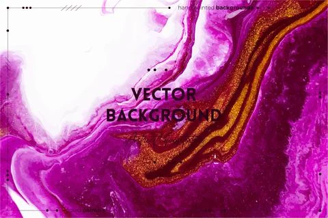 Fluid art texture. Abstract backdrop with iridescent paint effect. Liquid Illustrazione stock