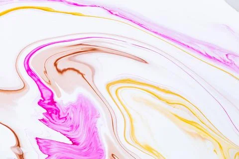 Fluid art texture. Abstract backdrop with mixing paint effect. Liquid acrylic Ilustração Stock