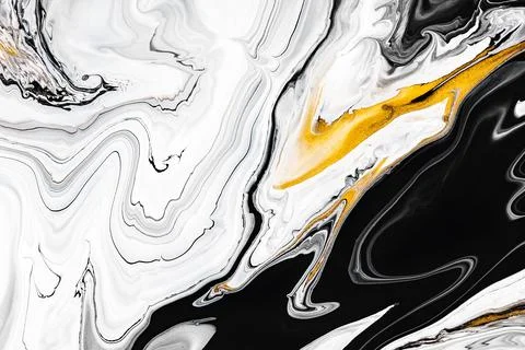 Fluid art texture. Abstract background with iridescent paint effect. Liquid Stock Illustration