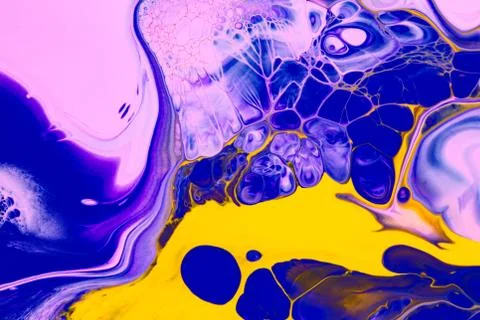 Fluid art texture. Abstract background with swirling paint effect. Liquid Stock Photos
