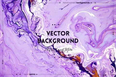 Fluid art texture. Backdrop with abstract mixing paint effect. Liquid acrylic Ilustração Stock