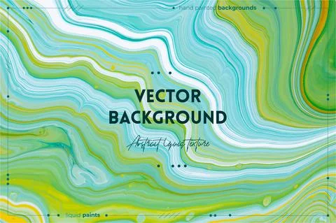 Fluid art texture. Backdrop with abstract swirling paint effect. Liquid acrylic Stock Illustration