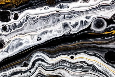 Fluid art texture. Background with abstract mixing paint effect. Liquid acrylic Ilustração Stock