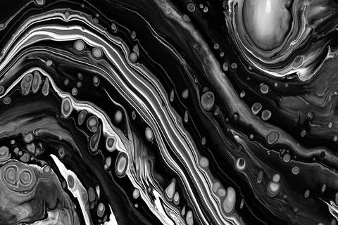Fluid art texture. Background with abstract mixing paint effect. Liquid acrylic Stock Illustration