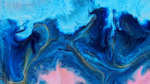 A fluid artistic background and a cosmic vortex Stock Footage 345505001