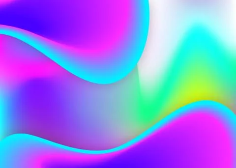 Fluid background with liquid dynamic elements and shapes. Illustrazione stock