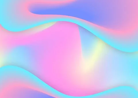 Fluid background with liquid dynamic elements and shapes. Stock Illustration