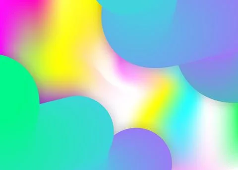 Fluid background with liquid dynamic elements and shapes. Stock Illustration