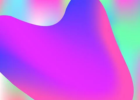 Fluid background with liquid dynamic elements and shapes. Ilustración de archivo