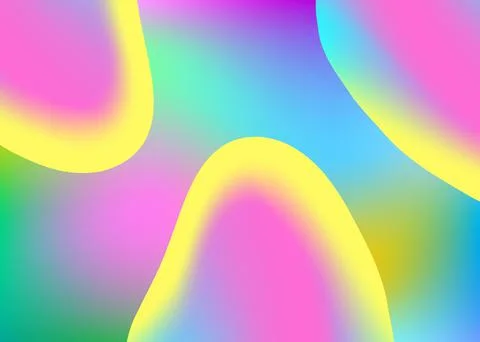 Fluid background with liquid dynamic elements and shapes. Stock Illustration