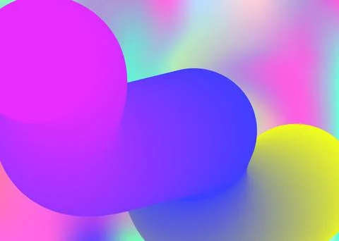 Fluid background with liquid dynamic elements and shapes. 스톡 일러스트