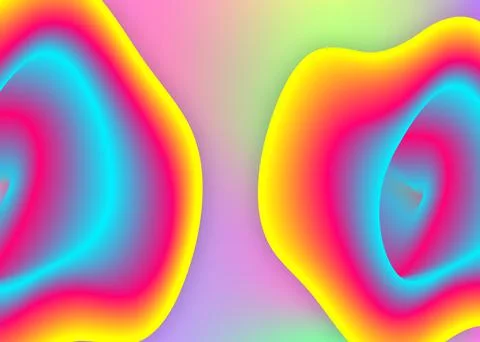 Fluid background with liquid dynamic elements and shapes. Stock Illustration