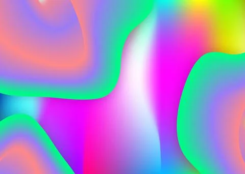 Fluid background with liquid dynamic elements and shapes. Stock Illustration