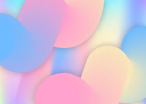 Fluid background with liquid dynamic elements and shapes. Stock Illustration