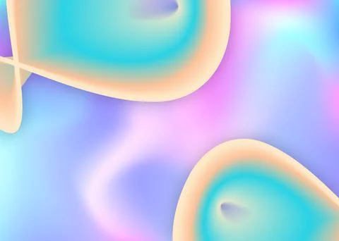 Fluid background with liquid dynamic elements and shapes. Stock Illustration