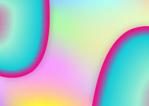 Fluid background with liquid dynamic elements and shapes. Stock Illustration