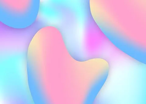 Fluid background with liquid dynamic elements and shapes. Stock Illustration