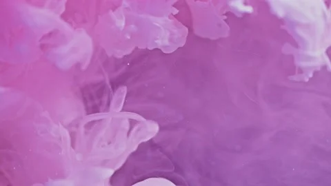 Fluid background video with splashes pink color and glitter particles. A Stock-Footage 197280710