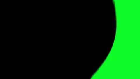 Fluid black shape wipes across the green screen background Video stock 331767934