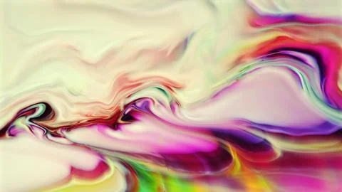 Fluid blend of bright hues creating an abstract artistic pattern Illustrazione stock