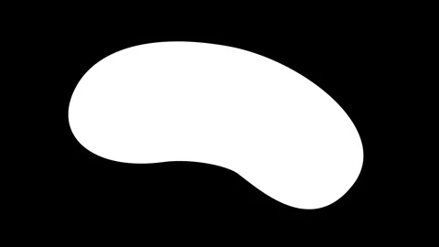 Fluid Blob Luminance Matte Set 6 Variations Stock Footage 320987503