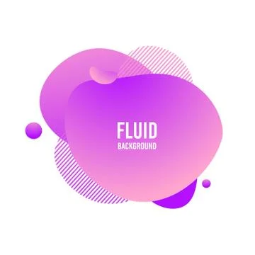 Fluid blod shape. Vector abstract modern graphic element. Memphis liquid Stock Illustration
