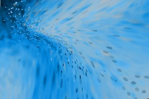Fluid blue abstract soft grainy texture background with smooth wave lines f.. Stockillustratie