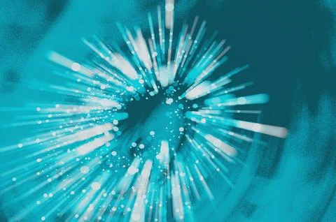 Fluid blue abstract soft grainy texture background with smooth wave lines f.. Stockillustratie