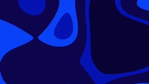 Fluid blue contours form layered organic shapes on dark background Stock Footage 314940491