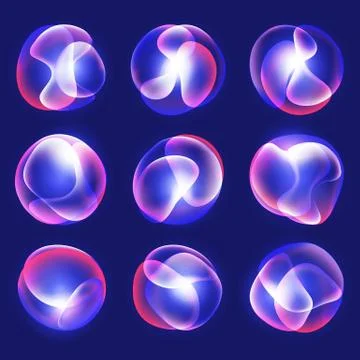 Fluid bright gradient background Stock Illustration