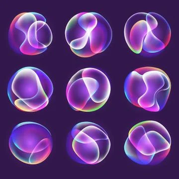 Fluid bright gradient background Stock Illustration