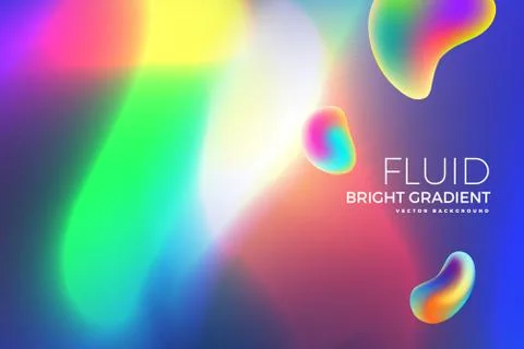 Fluid bright gradient background Stock Illustration