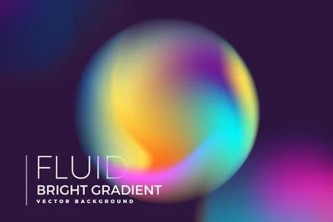 Fluid bright gradient background Stock Illustration