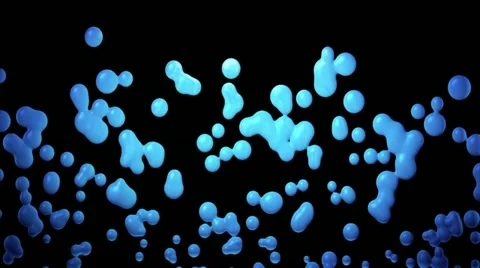 Fluid Bubbles particles Stock Footage 11138925