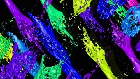 Fluid Burst 4K 04 Stock Footage 94488682