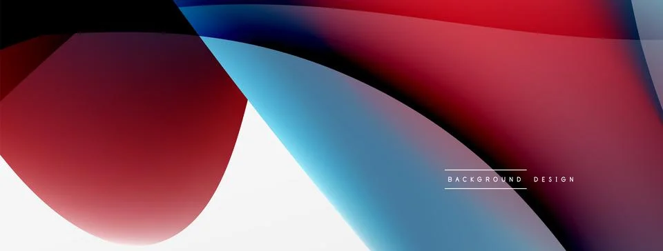 Fluid color abstract background. Liquid gradients, wave pattern. Trendy techno Stock Illustration