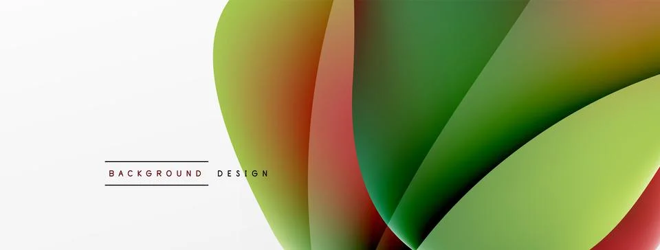 Fluid color abstract background. Liquid gradients, wave pattern. Trendy techno Stock Illustration