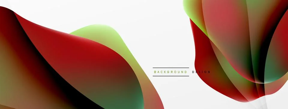Fluid color abstract background. Liquid gradients, wave pattern. Trendy techno Stock Illustration