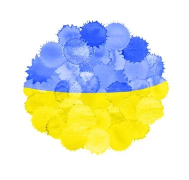 Fluid color drops spread organically across light background creating vibrant Stock Illustration