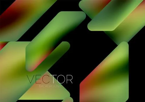 Fluid color dynamic geometric shapes abstract background. Vector illustration イラスト素材