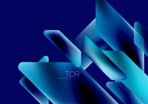 Fluid color dynamic geometric shapes abstract background. Vector illustration Illustrazione stock
